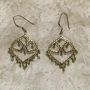 Sajen Earrings Chandelier Sterling Silver 925 Gold over Sterling pierced